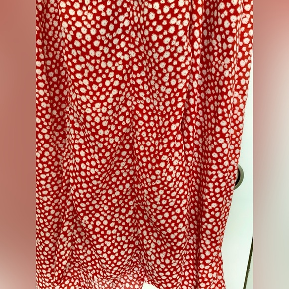 Red Floral Women's Dress - M - Picture 5 of 6